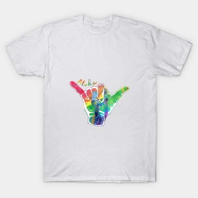 Shaka sign T-Shirt by RosaliArt